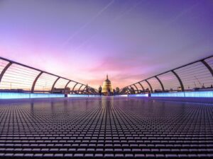 A view of St. Paul's Cathedral from the Millennium Bridge in London adhd coach london