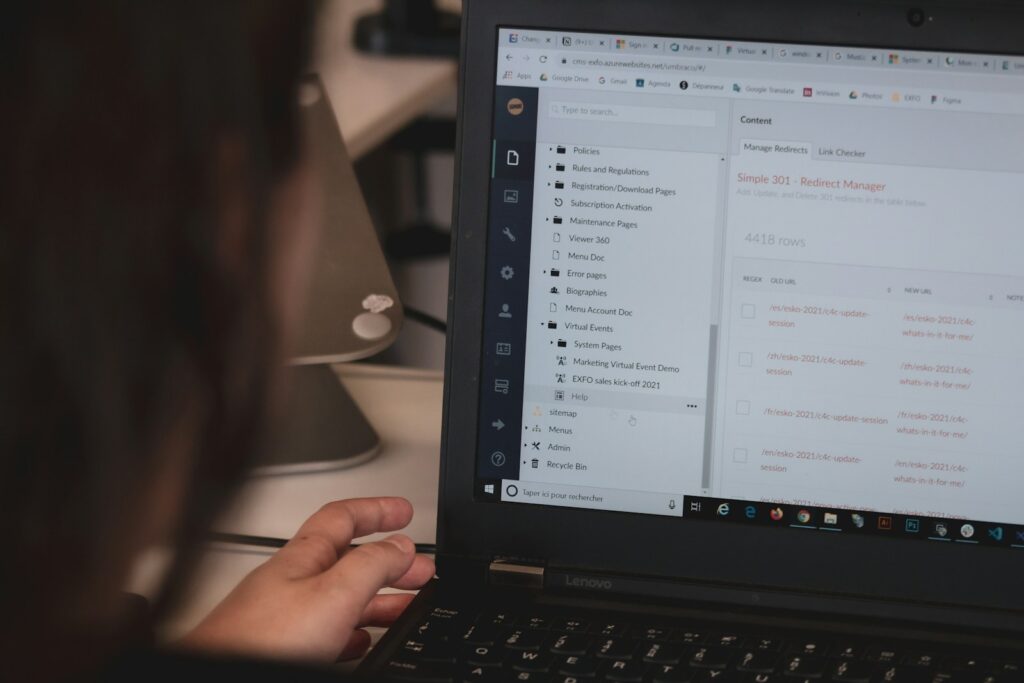 person using black laptop computer - ADHD productivity systems for business owners